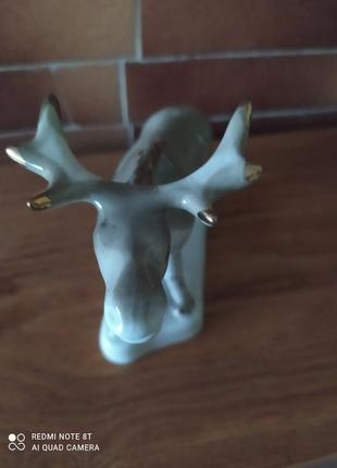 Фарфоровая статуэтка ,,лось,,