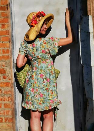 Шелковое натуральное платье шелк мини короткое с рюшами вышивка бисер пайетки uttam boutique4 фото