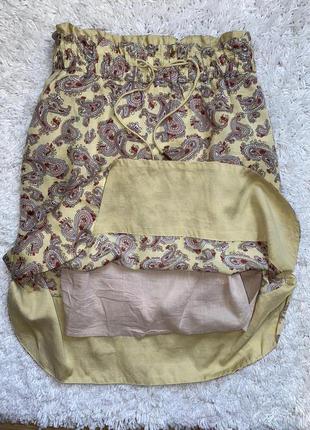 Женская юбка миди с орнаментом и узором пейсли5 фото