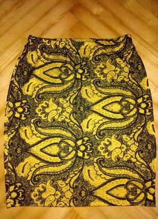 Фактурная юбка от topshop! р.-40