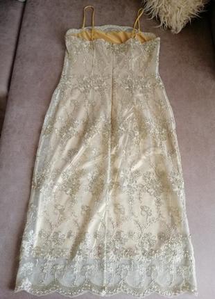 Нарядное платье золотое6 фото