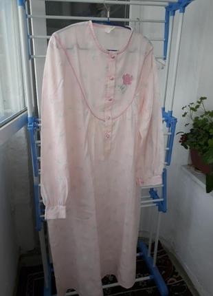 Сорочка ночная бледно-розовая