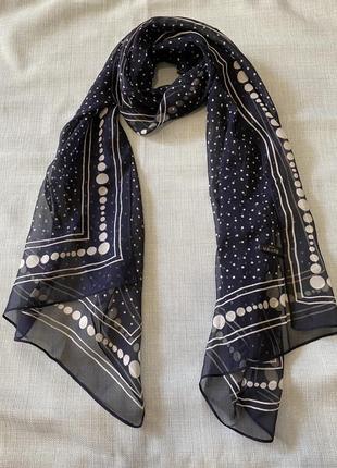 Красивый шелковый платок шарф 100% шёлк