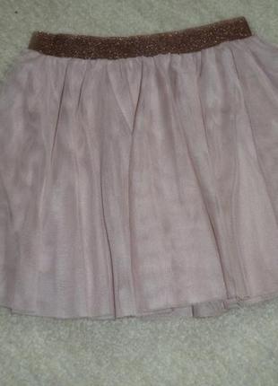 Нежная розовая юбка на 7-8 лет2 фото