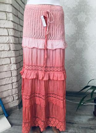 Шикарная модная стильная кружевная кружево юбка сарафан модная, стильная