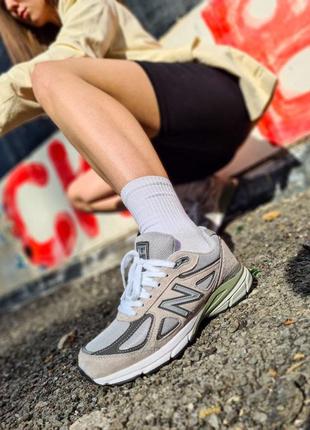 Женские кроссовки new balance 990v5 grey2 фото