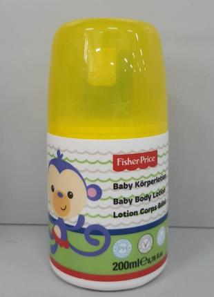 Fisher price дитячий крем, лосьйон для тіла зволожуючий натуральний масла і трави поживний для шкіри дитини