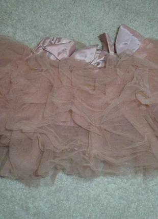 Розовая юбка на 9-12 мес2 фото
