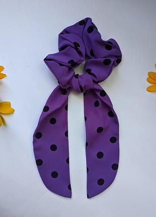 Резинка твилли в горох