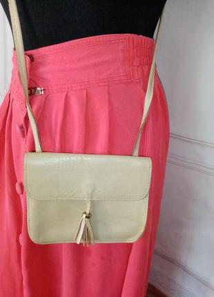 Маленька сумка з натуральної шкіри