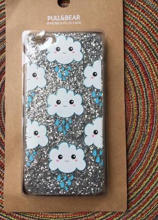 Чохол з глитером на iphone 6 plus pull& bear оригінал 2