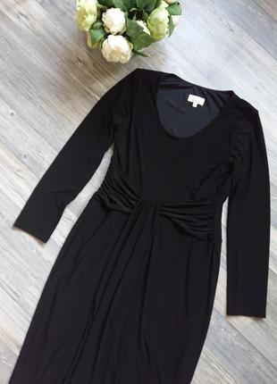 Женское черное платье большой размер батал 48 /50/523 фото