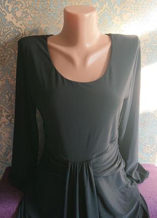 Женское черное платье большой размер батал 48 /50/527 фото