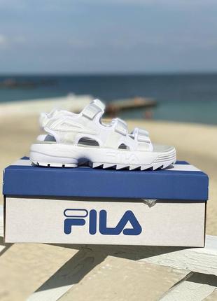Жіночі білі сандалі філа🆕fila disruptor sandal white🆕легке взуття на пляж9 фото