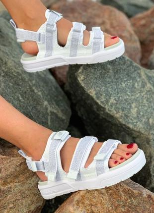Женские белые сандали нью баланс🆕new balance (рефлектив)🆕легкая обувь на пляж7 фото