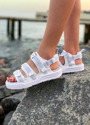 Женские белые сандали нью баланс🆕new balance (рефлектив)🆕легкая обувь на пляж5 фото