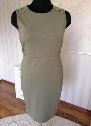 Стильное платье с кружевной спинкой, размер м, 46-48.2 фото