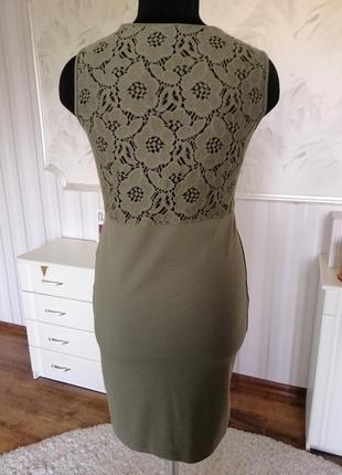 Стильное платье с кружевной спинкой, размер м, 46-48.4 фото