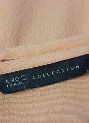 M&s р 20 натуральная нарядная блуза с кружевом4 фото