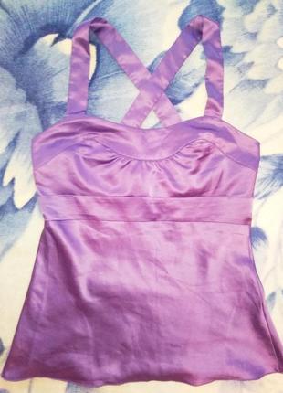 Майка подовжена шовкова united colors of benetton