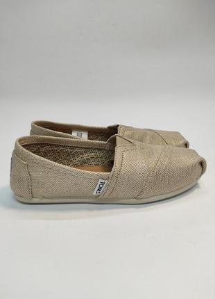 Балетки котонові toms нові бааовна літні брендові легкі