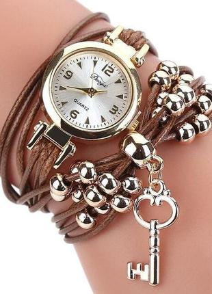 Женские наручные часы браслет плетение duoya1 фото