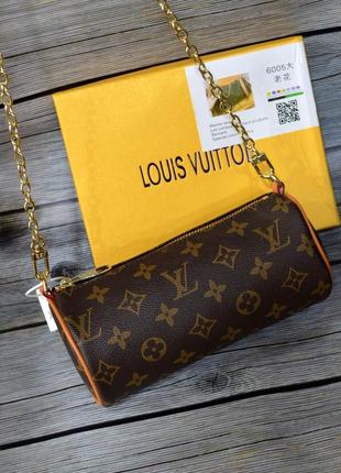 Женская сумка в стиле louis vuitton цилиндрической формы3 фото