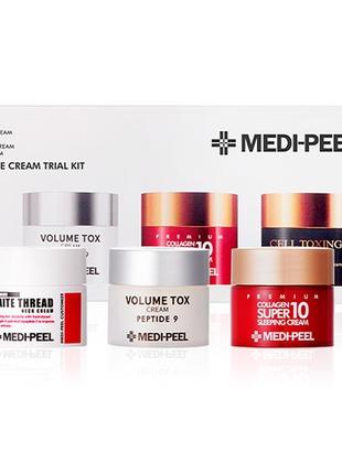 Набор миниатюр кремов для лица и шеи medi-peel signature cream trial kit