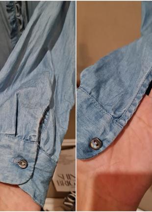 Блуза джинсова джинсова легка дуже красива пряма5 фото