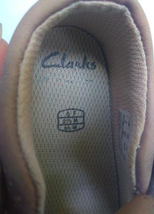 Детские кожаные туфли clarks, кожаные мокасины кларкс6 фото