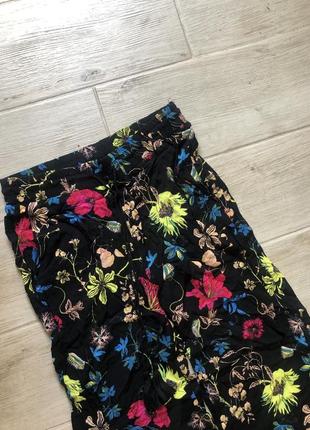 Летние легкие штаны h&m брюки в цветы2 фото