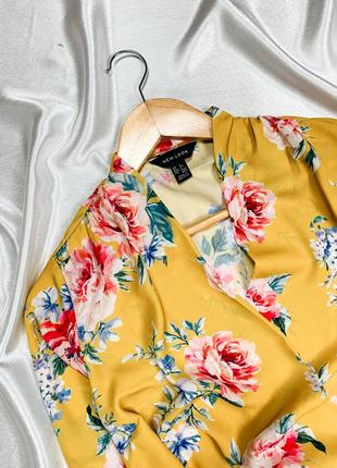 Шифоновая блуза - боди в цветочный принт new look3 фото