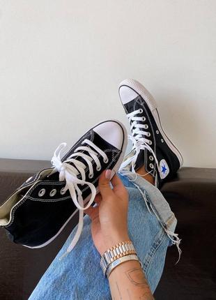 Кеди високі конверс converse chuck taylor classic black high10 фото