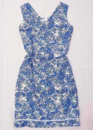 Next льняное платье сарафан с карманами натуральный лен льон большой размер батал пог 60 см4 фото