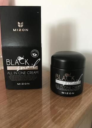 Крем mizon black snail all in one