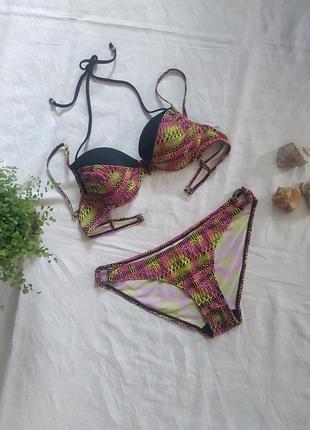 Раздельный купалиник принт полоски бренда mister ladi uk 8-10 eur 36-38