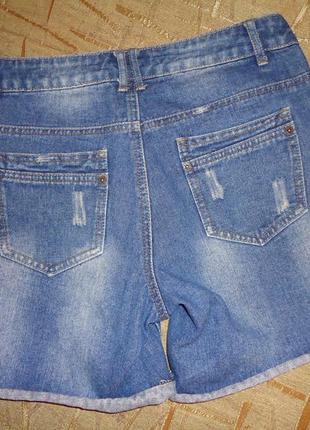 Жіночі джинсові шорти-бойфренд2 фото