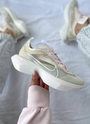 Женские кроссовки nike vista lite beige,кроссовки найк виста лайт бежевый розовая шнуровка10 фото