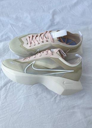 Женские кроссовки nike vista lite beige,кроссовки найк виста лайт бежевый розовая шнуровка