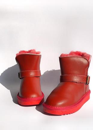 Зимние детские ботинки clibee red