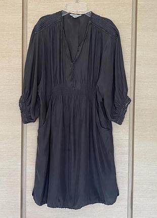 Платье миди шёлк размер l