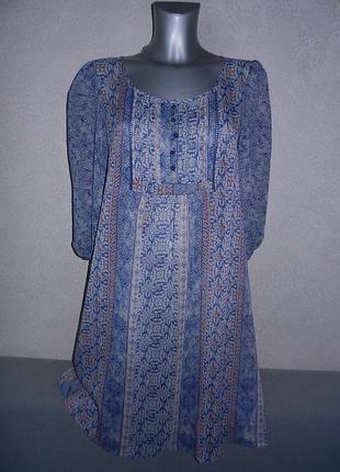 12/40/м*cherokee*сша серо голубая пляжна туника платье парео новая