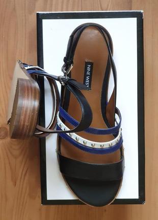 Nine west сандалии, босоножки на низком ходу, большой размер обуви из сша1 фото