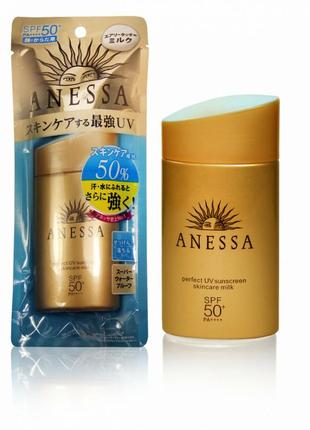 Сонцезахисне молочко для обличчя і тіла shiseido anessa spf 50+ pa++++ 60мл