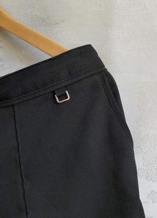 Штани класичні укорочені штани зі стрілками рівний крій на резинці висока посадка5 фото