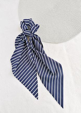 Синяя резинка твилли в полоску