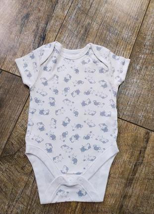 Бодик, боди с коротким рукавом, early days, р. 68-74, 6-9мес., длинна 38см