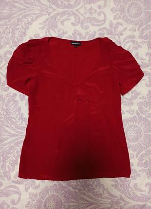 Легчайшая шелковая блуза warehouse 12 размер4 фото