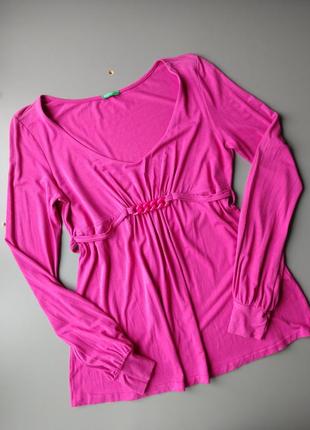 Трикотажна рожева блуза1 фото