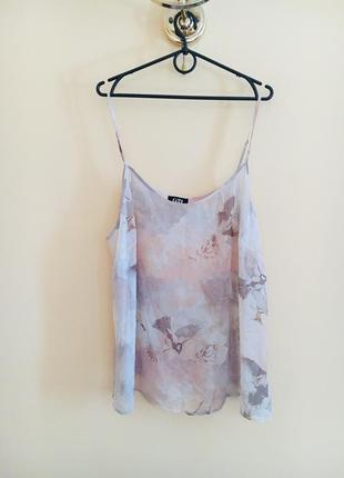 Батал большой размер легкая шифоновая майка маечка топ топик